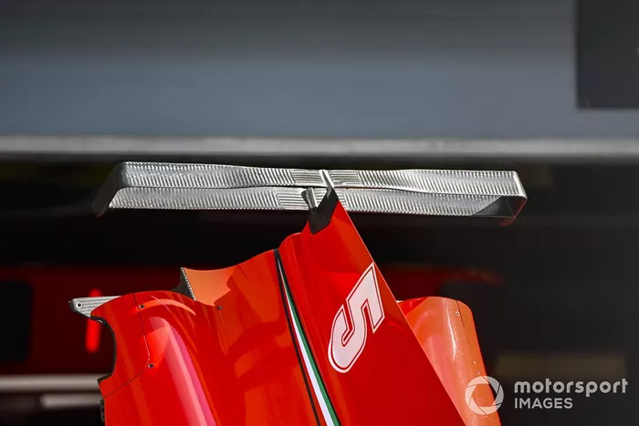 Detalle de la carrocería del Ferrari 