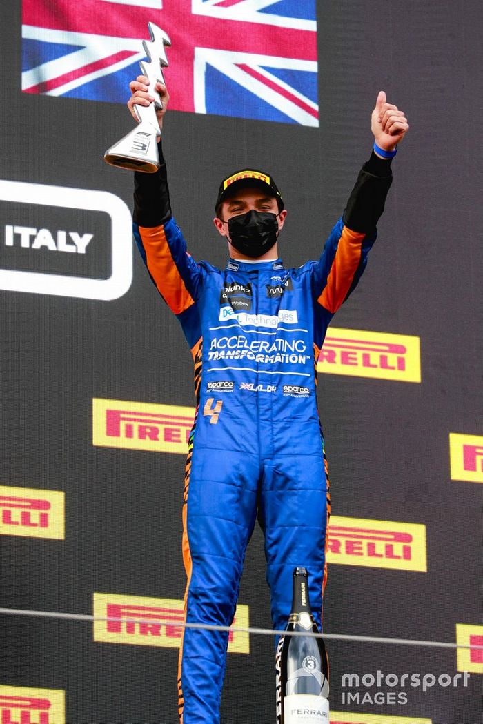 Podio: tercer lugar Lando Norris, McLaren