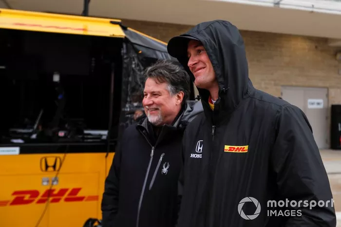 Ryan Hunter-Reay, Andretti Autosport Honda y Michael Andretti