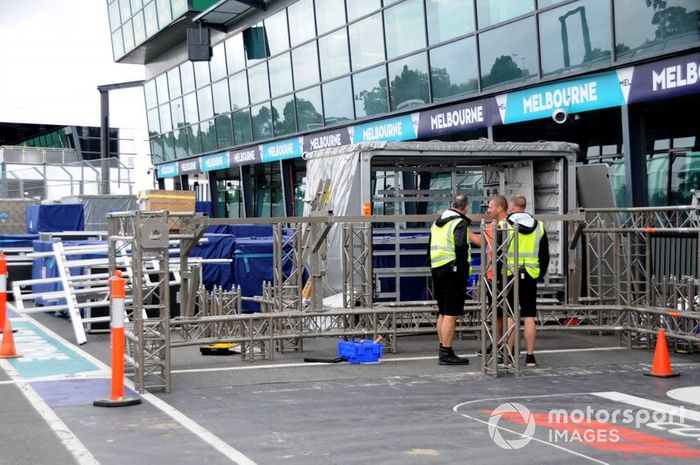 Llegada del material