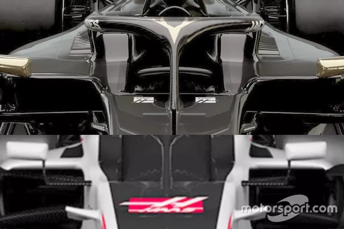 Haas VF-19 - Haas VF - 18 sidepod girişleri