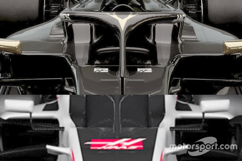 Haas VF-19 - Haas VF - 18 sidepod girişleri