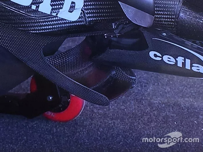 Detalle del spoiler de Ducati durante el FP1 del GP de Argentina