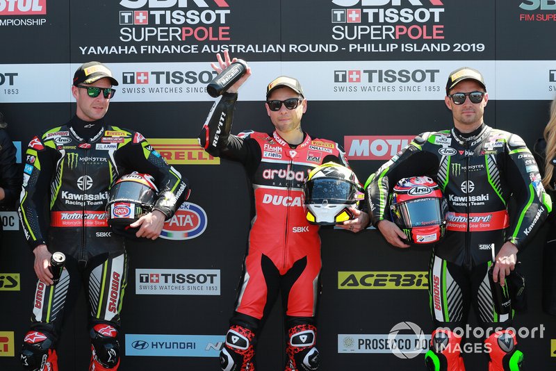 Jonathan Rea, Kawasaki Racing, Alvaro Bautista, Aruba.it Racing-Ducati Team, Leon Haslam, Kawasaki Racing