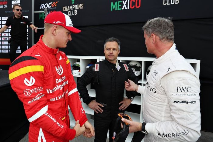 Mick Schumacher, Andy Priaulx y David Coulthard
