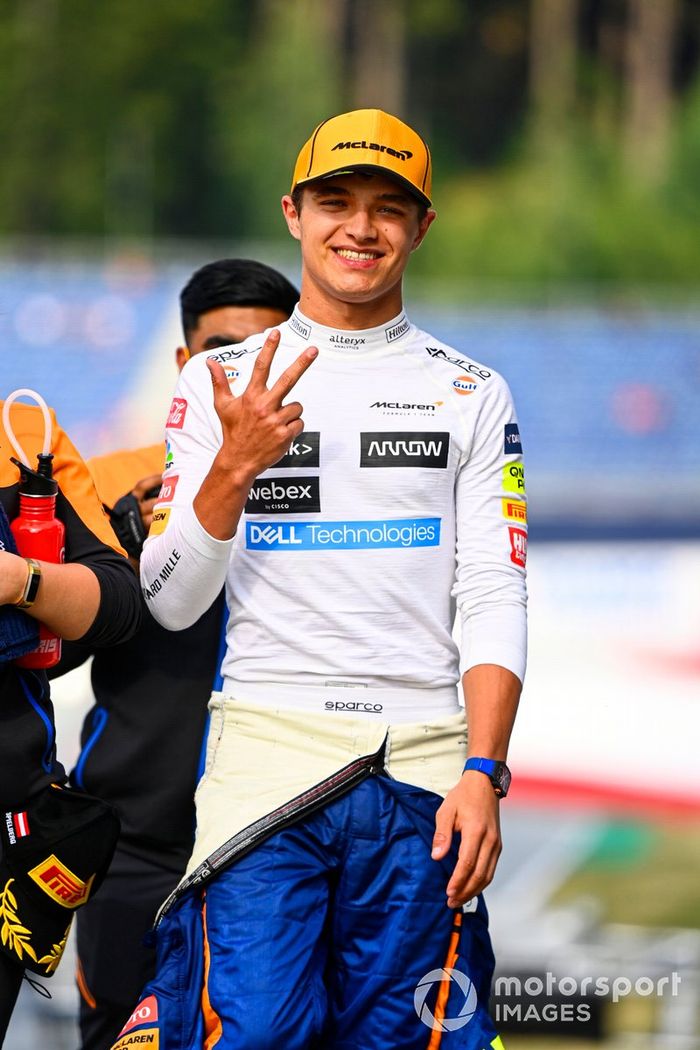 Tercer lugar Lando Norris, McLaren