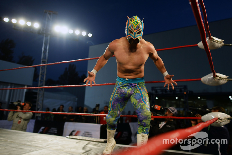 Lucha Libre wrestling in the paddock