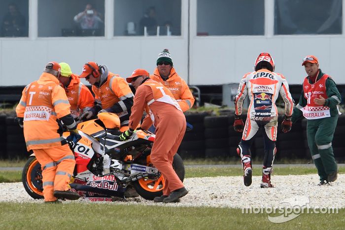 Marc Marquez, Repsol Honda Team crash