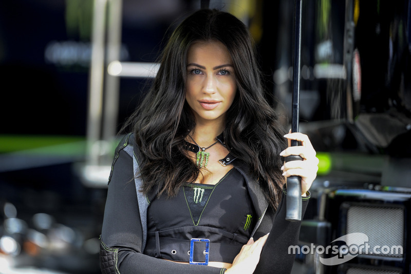 Hermosa chica de Monster Energy