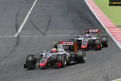 Esteban Gutiérrez, Haas F1 Team y Romain Grosjean, Haas F1 Team