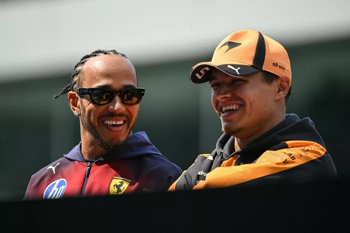 Lewis Hamilton, Ferrari, Lando Norris, McLaren