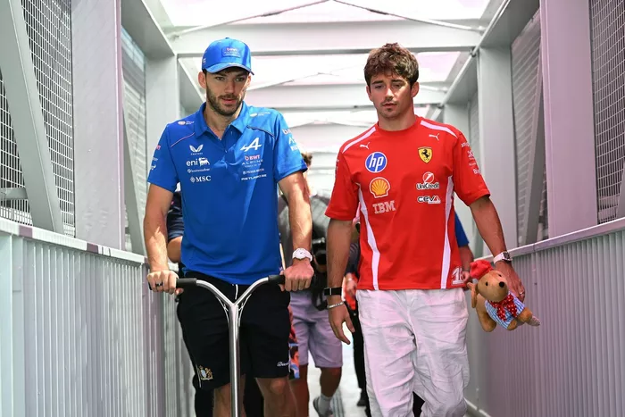 Charles Leclerc, Ferrari, Pierre Gasly, Alpine