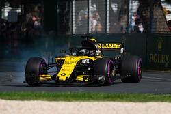Nico Hulkenberg, Renault Sport F1 Team R.S. 18 lastiklerini kilitliyor