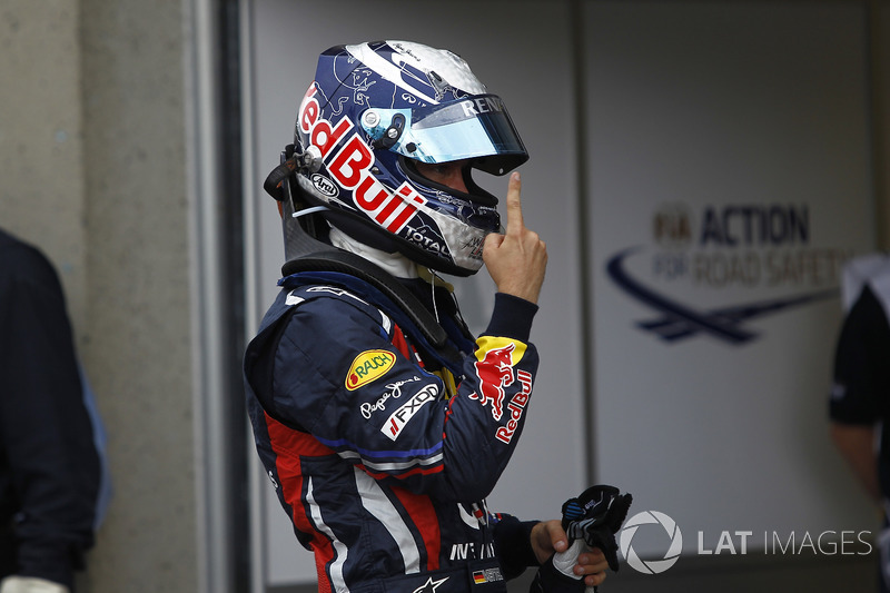 3º Sebastian Vettel (30 victorias desde la pole) (el 56'60 % de sus victorias)