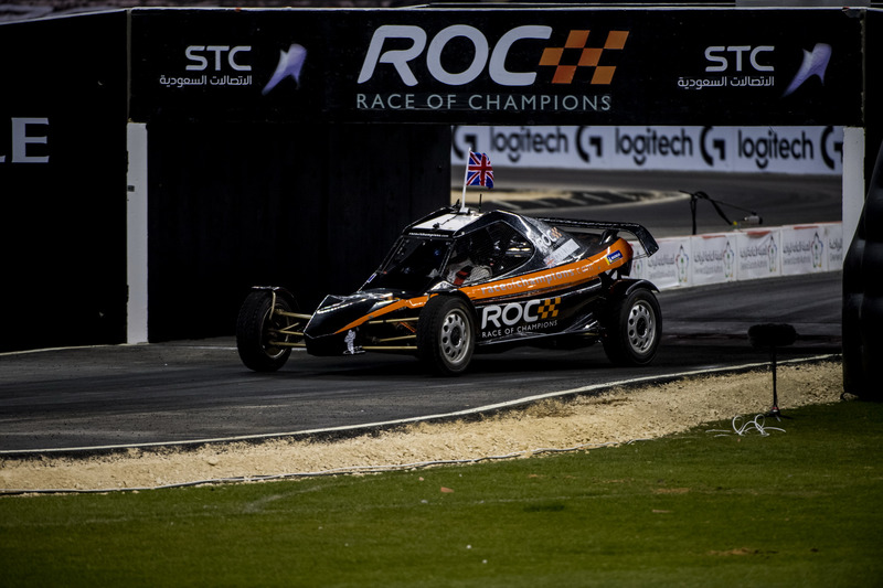 David Coulthard del equipo de Gran Bretaña conduciendo el ROC Car