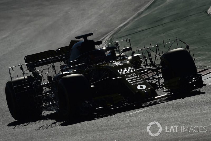 Carlos Sainz Jr., Renault Sport F1 Team RS18 with aero sensors