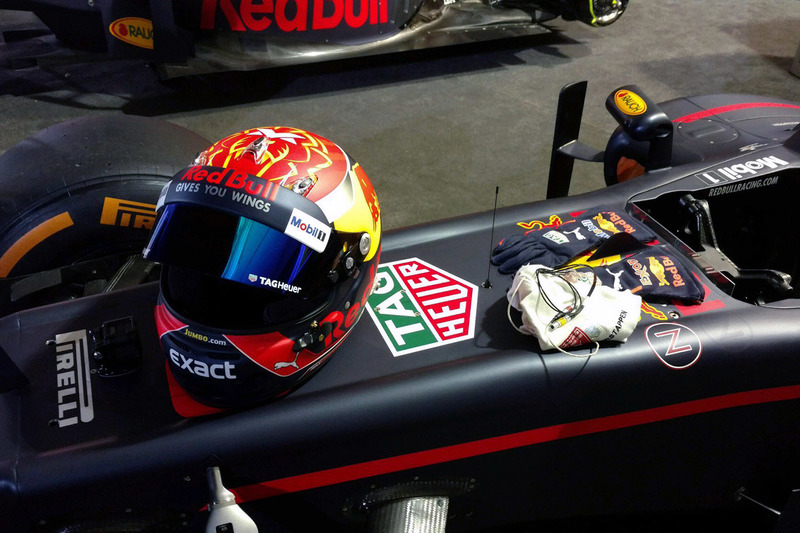 Il casco di Max Verstappen, Red Bull Racing