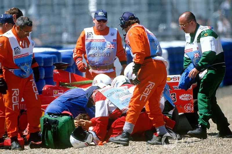 Michael Schumacher, Ferrari, accident