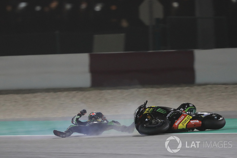 Choque de Johann Zarco, Monster Yamaha Tech 3