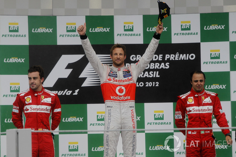 Ganador del GP de Brasil 2012: Jenson Button, McLaren Mercedes