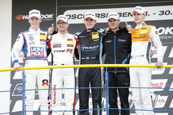 Podium: 1. Josh Files, Target Competition, Honda Civic Type R-TCR, 2. Steve Kirsch, Honda Team ADAC Sachsen, Honda Civic Type R-TCR, 3. Sheldon van der Linde, Prosport Performance, Audi RS3 LMS, Luca Engstler, Liqui Moly Team Engstler, VW Golf GTI TCR