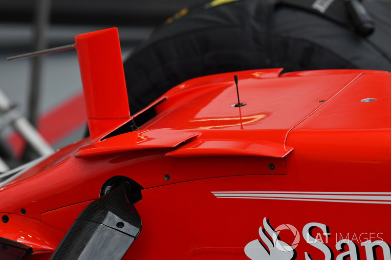 Vue détaillée du nez la Ferrari SF70H