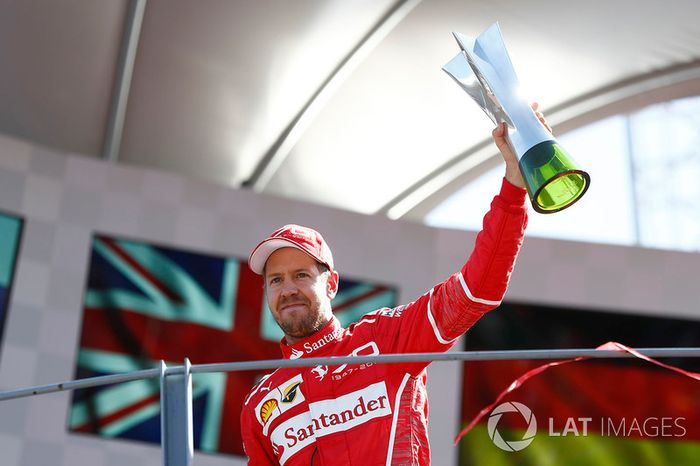 Tercer lugar, Sebastian Vettel, Ferrari