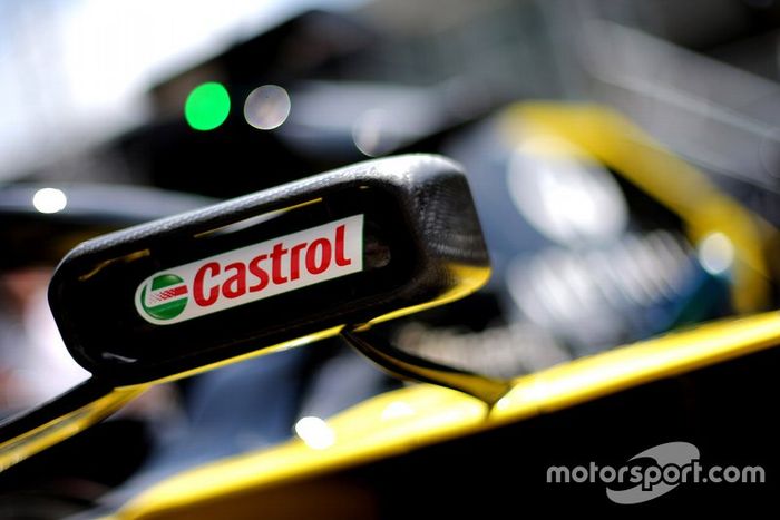 Logo de Castrol en el Renault F1 Team R.S.19