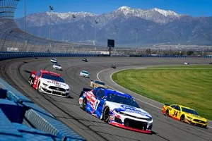 Ryan Preece, JTG Daugherty Racing, Chevrolet Camaro Kroger, Brad Keselowski, Team Penske, Ford Mustang Wurth, Michael McDowell, Front Row Motorsports, Ford Mustang Love's Travel Stops