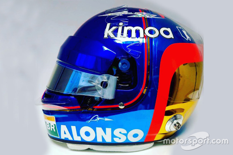Il casco di Fernando Alonso, McLaren
