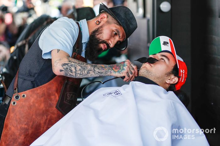 Sergio Perez, Racing Point Force India F1 Team at Movember Foundation 