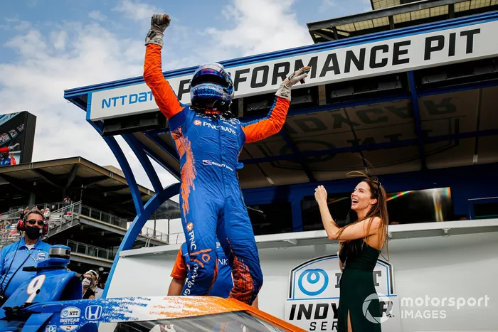El poleman Scott Dixon, Chip Ganassi Racing Honda