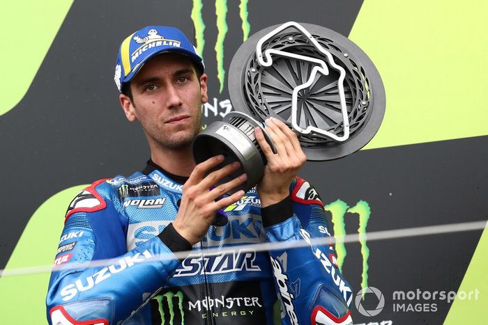 Podio: segundo lugar Alex Rins, Team Suzuki MotoGP