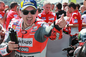 Il vincitore della gara Jorge Lorenzo, Ducati Team