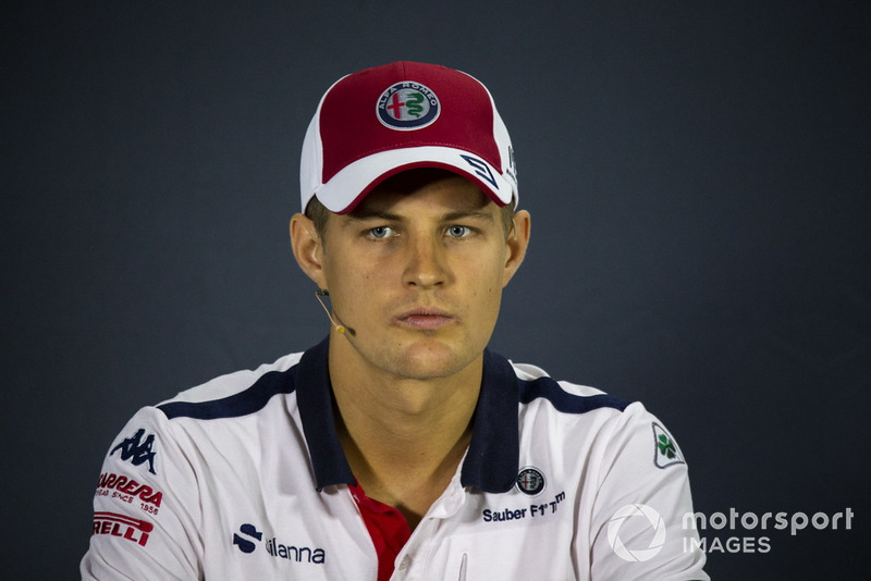 Marcus Ericsson, Sauber in press conference