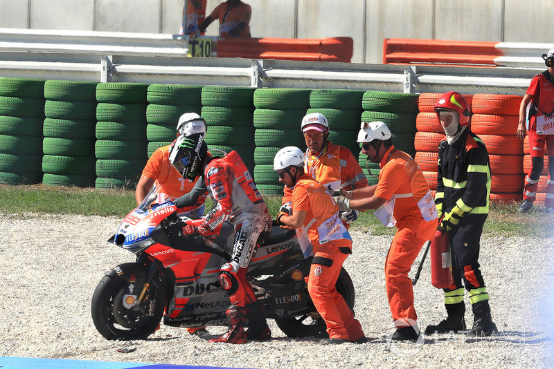 Jorge Lorenzo, Ducati Team crash