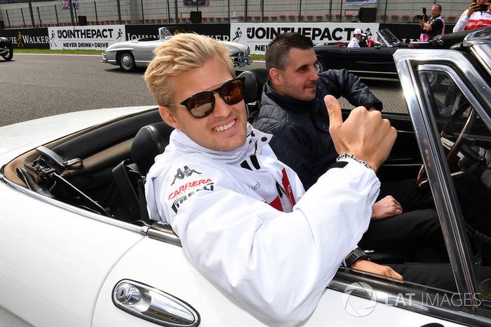 Marcus Ericsson, Sauber en el drivers parade