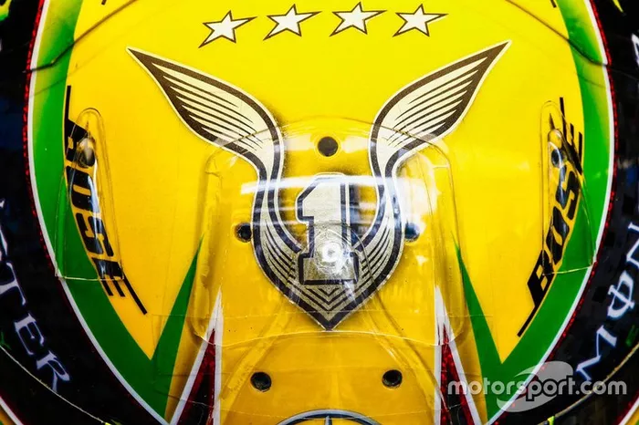 Helmet of Lewis Hamilton, Mercedes