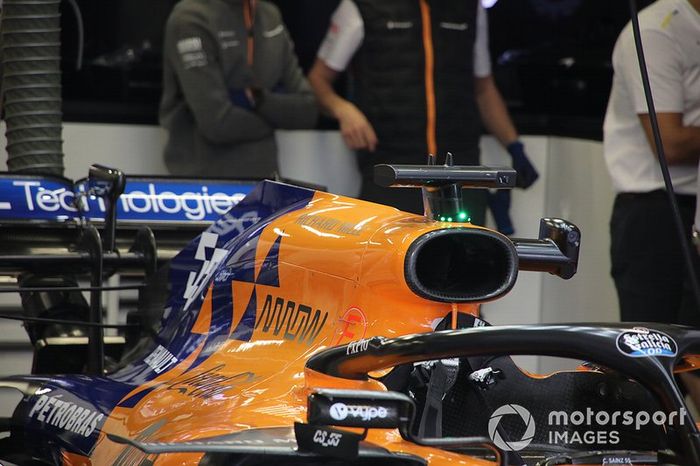Detalle del McLaren MCL34