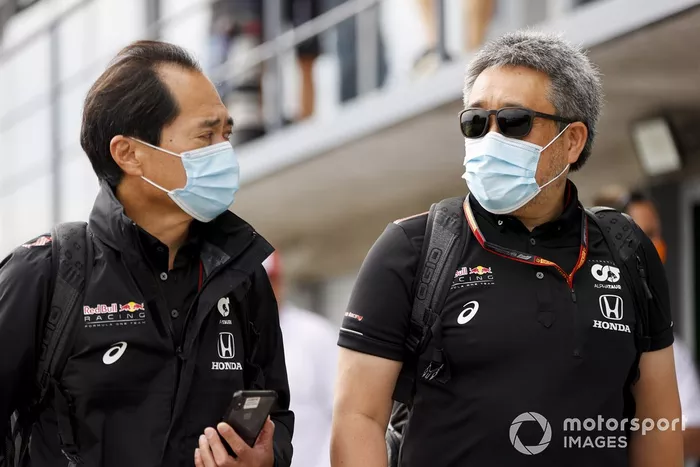 Masashi Yamamoto, General Manager, Honda Motorsport y Toyoharu Tanabe, director técnico de Honda F1