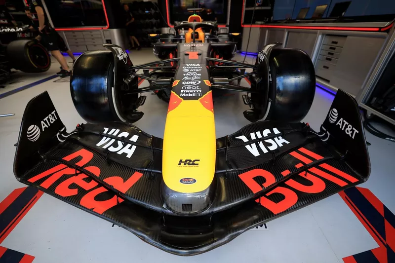 Détail de l'aile avant de Red Bull Racing
