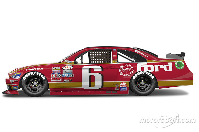 Throwback-Design von Darrell Wallace Jr., Roush Fenway Racing, Ford