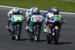 Enea Bastianini, Gresini Racing Moto3, Honda; Fabio Quartararo, Leopard Racing, KTM; Joan Mir, Leopard Racing, KTM