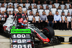100. Grand Prix für Romain Grosjean, Haas F1 Team