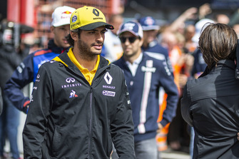 Carlos Sainz Jr., Renault Sport F1 Team lors de la parade des pilotes