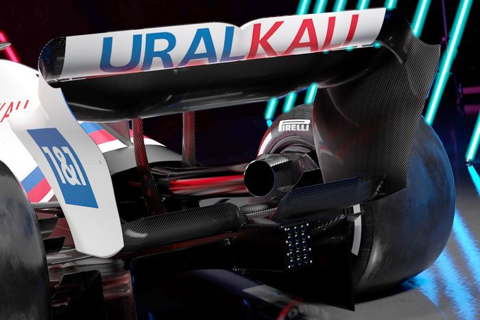 Detalle del Haas VF-22
