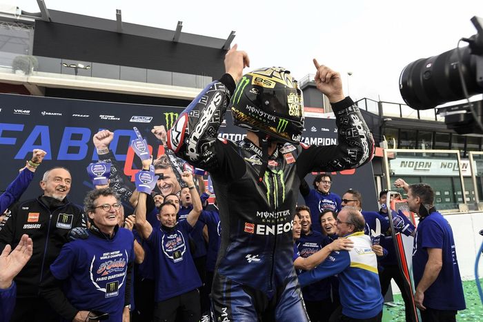 El campeón del mundo Fabio Quartararo, Yamaha Factory Racing