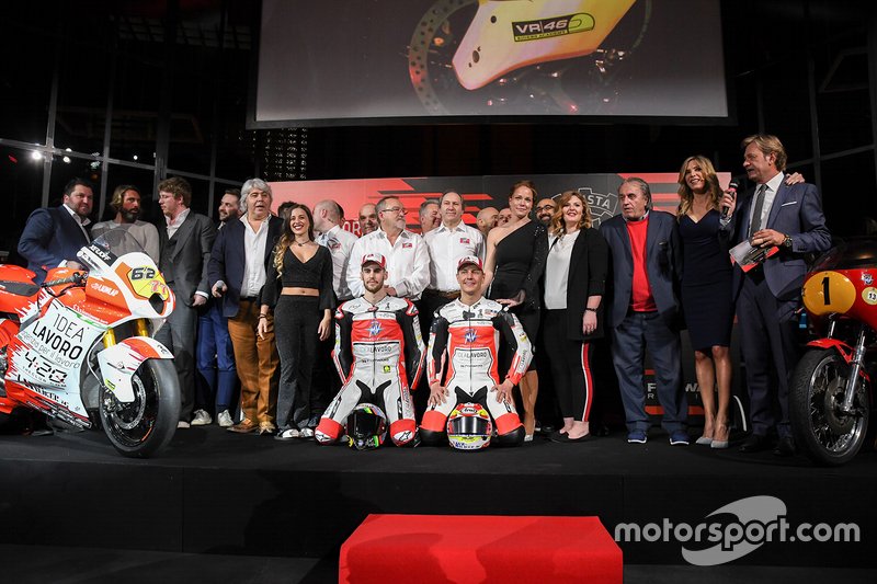 Stefano Manzi et Dominique Aegerter à la présentation MV Agusta Forward Racing