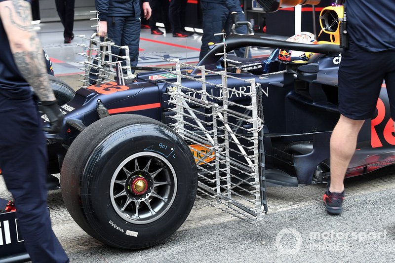 Max Verstappen, Red Bull Racing RB15, avec des capteurs aéro