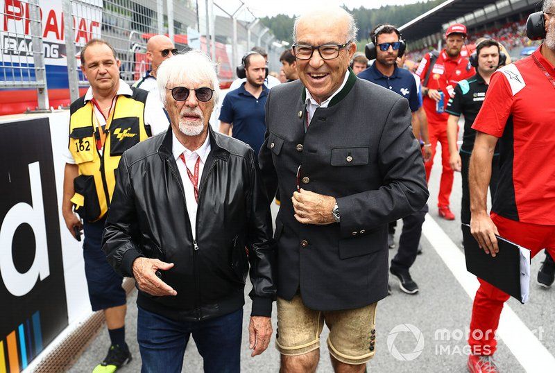 Bernie Ecclestone con Carmelo Carmelo Ezpeleta, CEO de Dorna Sports